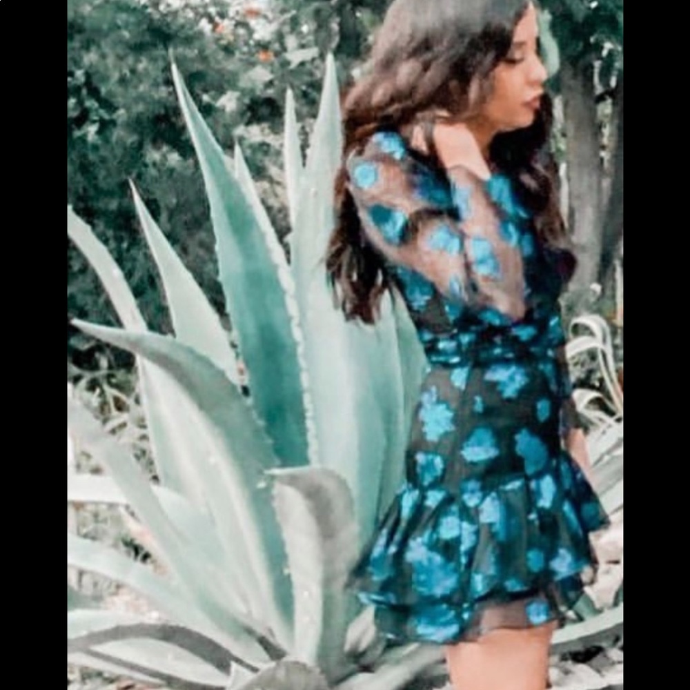 Zara Blue/Black Mini Dress